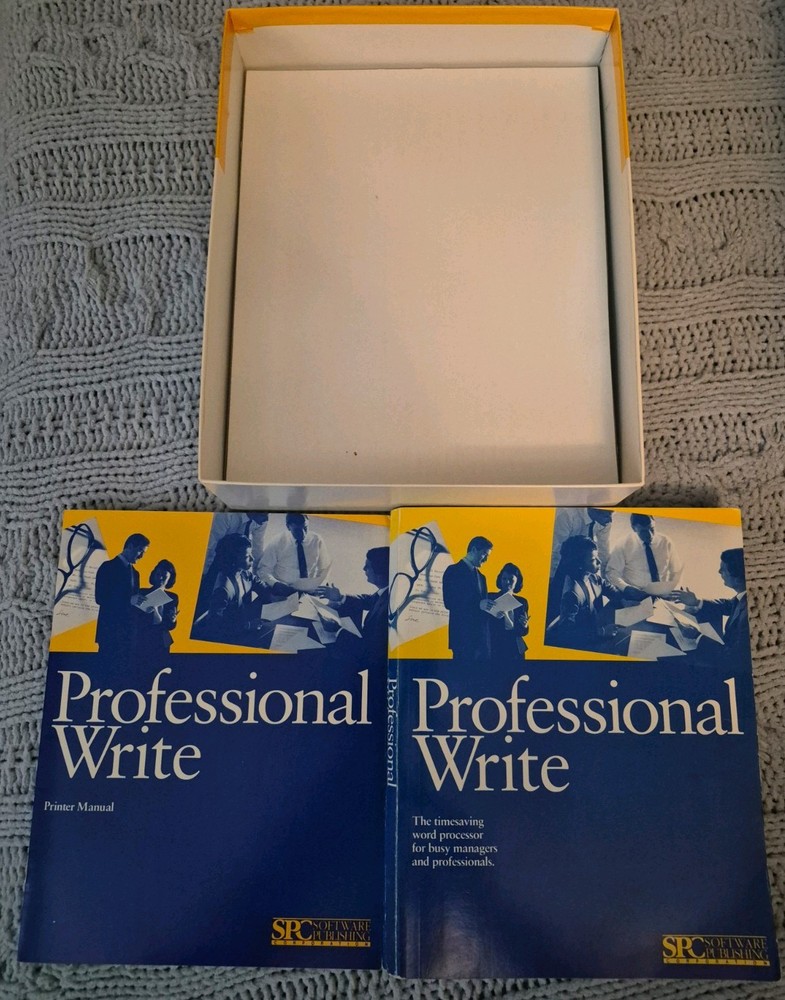 vintage PFS: Professional Write 2.1 word processing software 1989 rare complete