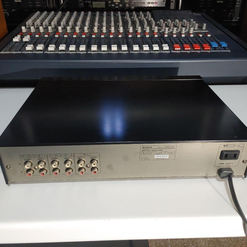 SONY SEQ-910 Graphic Equalizer 9Band Spectrum Analyzer - Checked and Working