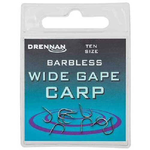 Drennan Barbless Wide Gape Carp Hooks
