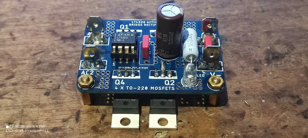 LT4320 Active Rectifier Board set, MOSFET Bridge Rectifier, * 2 blank PCBs