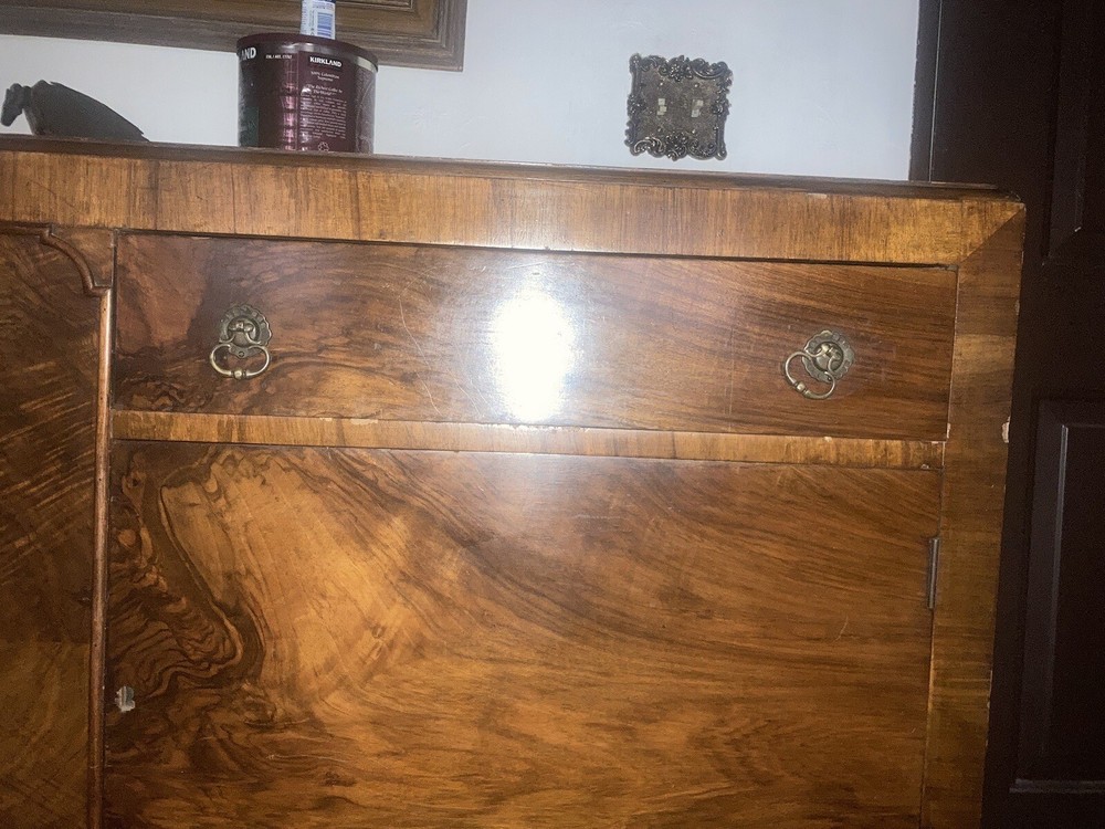 Antique Sideboard Buffet Storage Cabinet