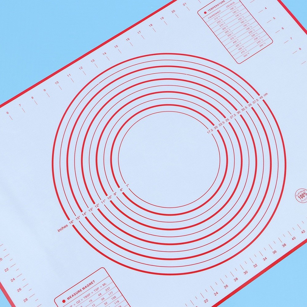 Non-Stick Baking Surface Silicone Dough Rolling Mat Pastry Thick Kitchen Tools