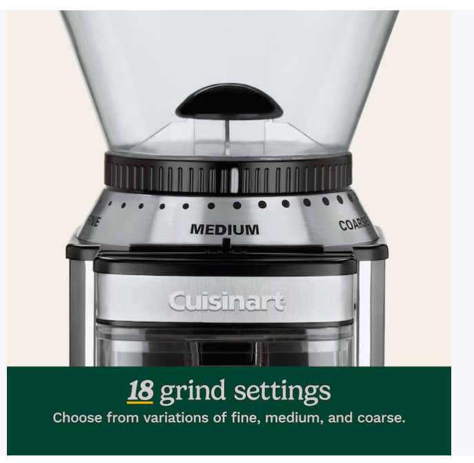 Cuisinart Coffee Grinder – Electric Burr & Blade Options