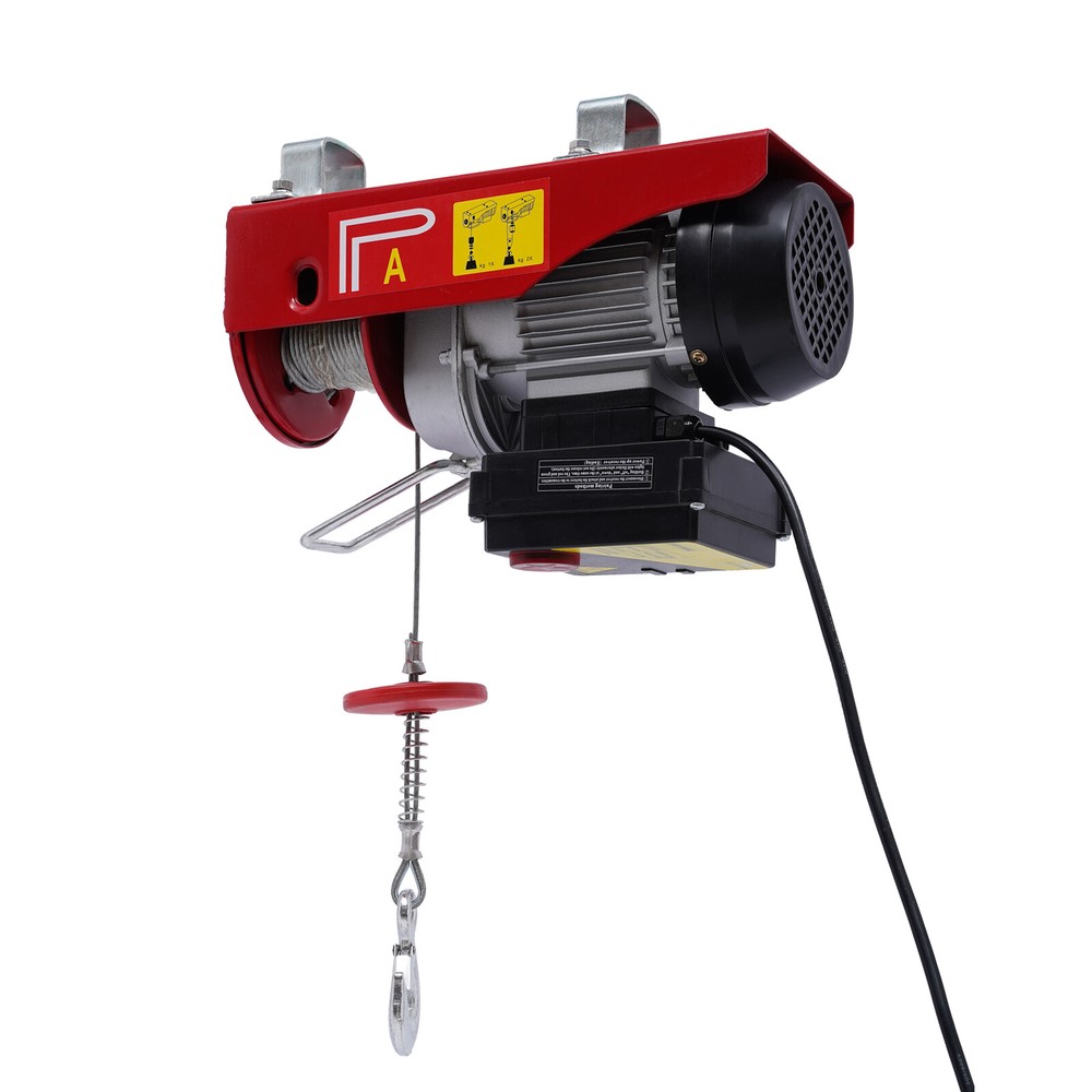 2200LBS Electric Hoist Winch Engine Crane with Wired Remote 110V