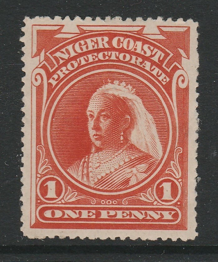 Niger Coast 1894 1d Vermilion Perf.15 SG 52a Mint.