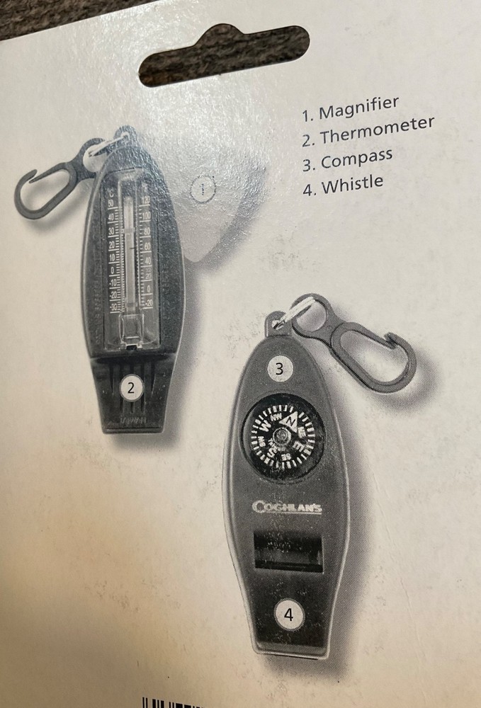 Coghlans Four Function Whistle New in Package