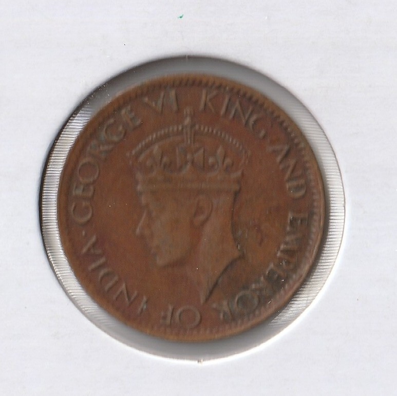 Coin Ceylon 1 Cent 1942 KM111a