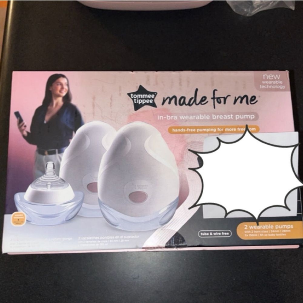 New in box tommee tippee wearable cordless pump