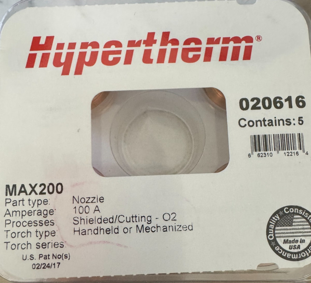 Hypertherm 020616 Shield cap Plasma Cutter Consumable New OEM