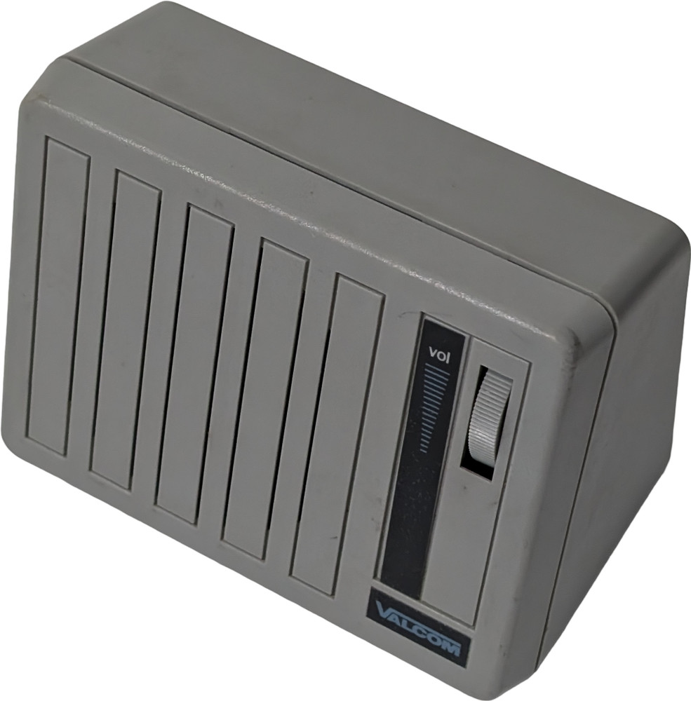 Valcom V-763 One-Way Wall & Desktop Speaker Gray Volume Control