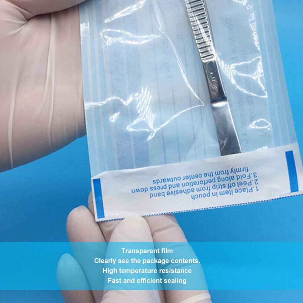 3 1/2" x 10" Self-Sealing Sterilization Pouch 200/Box
