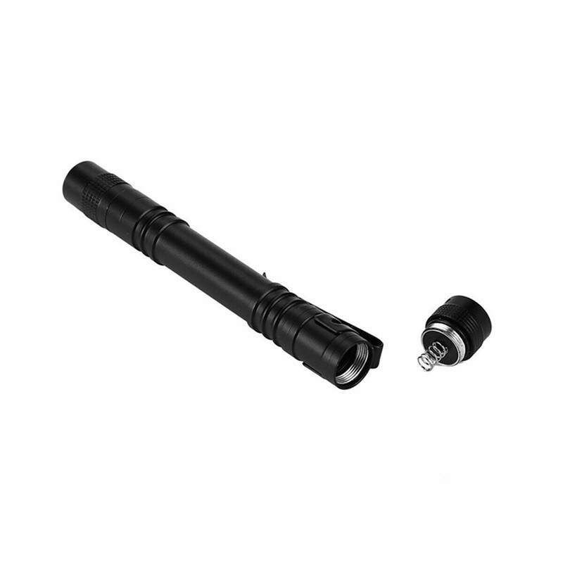 2PCS Mini Small Torch Super Bright LED Flashlight Penlight with Clip Pocket