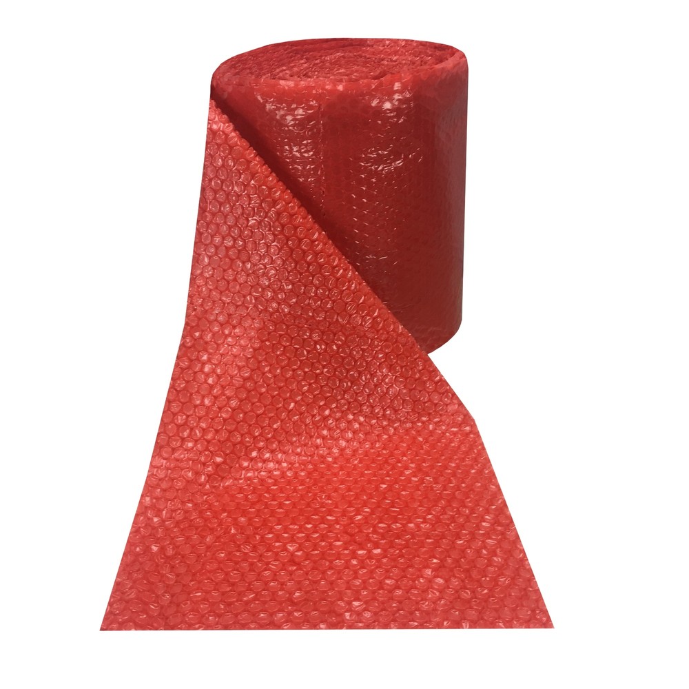 UBMOVE Small Bubble Red Wrap - 12" x 120' perforated every 12"