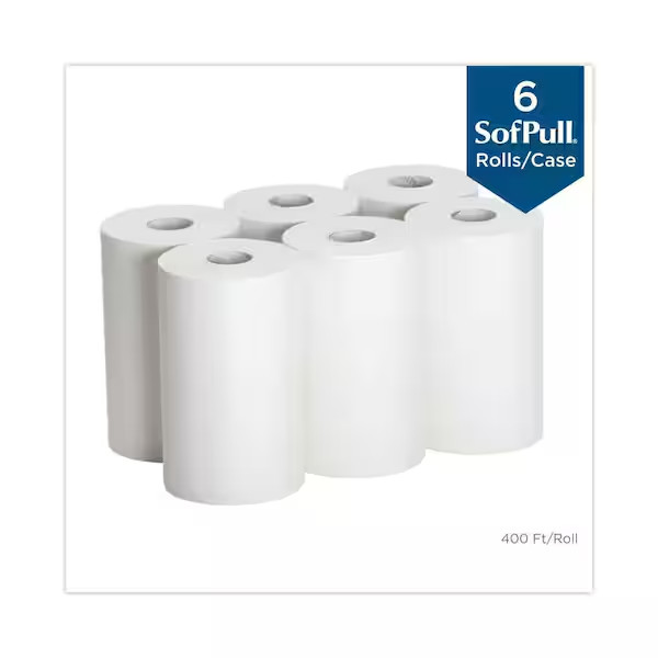 SofPull 9” Paper Towel Roll by GP PRO (Georgia-Pacific), White, 26610, 400
