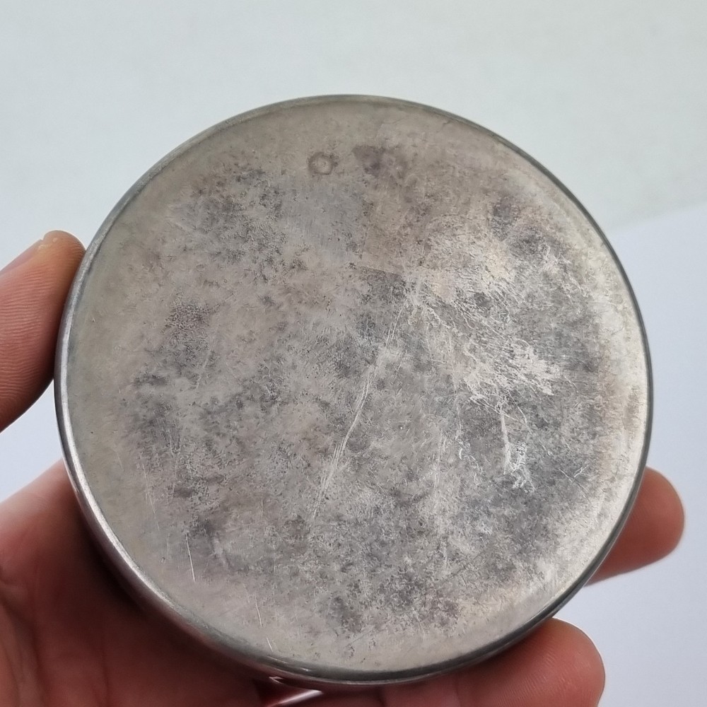 Solid Silver Potpourri And Cover 7.9cm Diameter London 1994 Maker "LS"