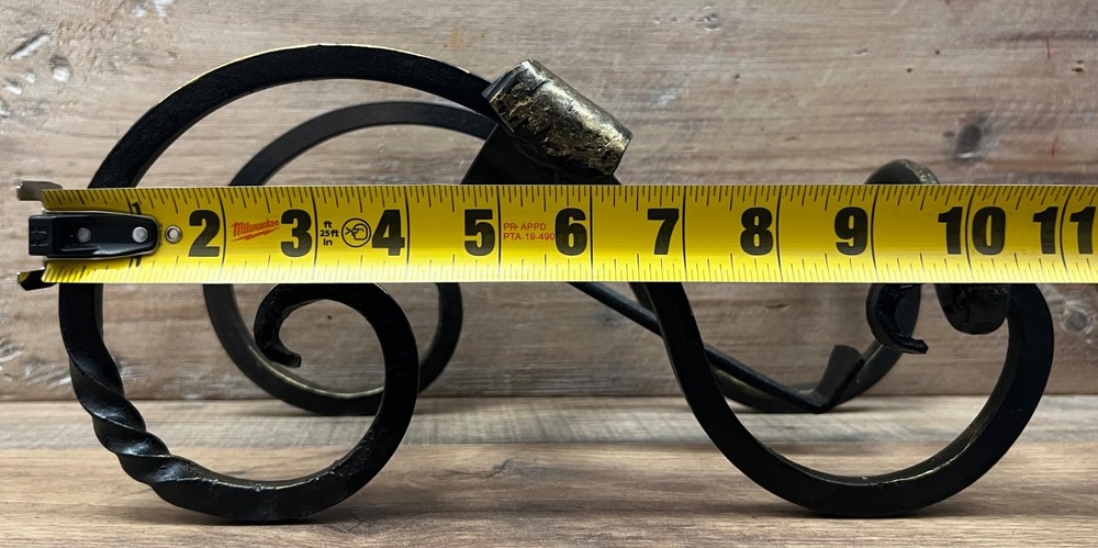 Cast Iron Single Wine Bottle Holder 11" x 5.5"
