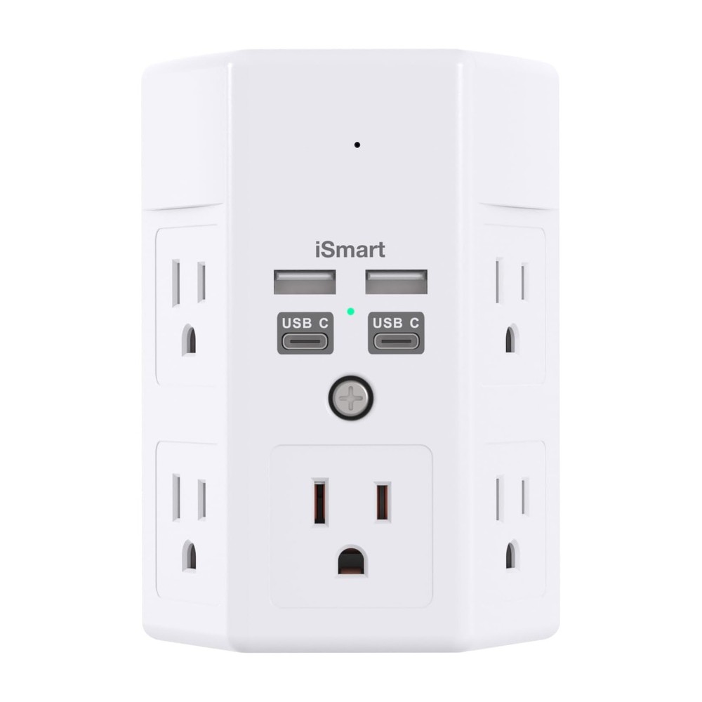 5-Plug Surge Protector Security Camera