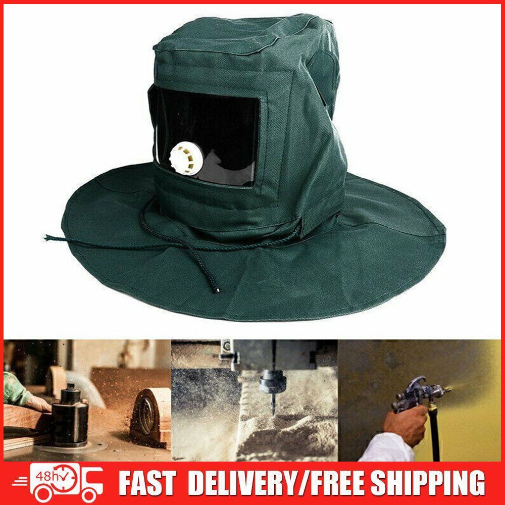 Protective Sand Blasting Hood Cap Anti Wind / Sandblaster Tools Dust Face Tool