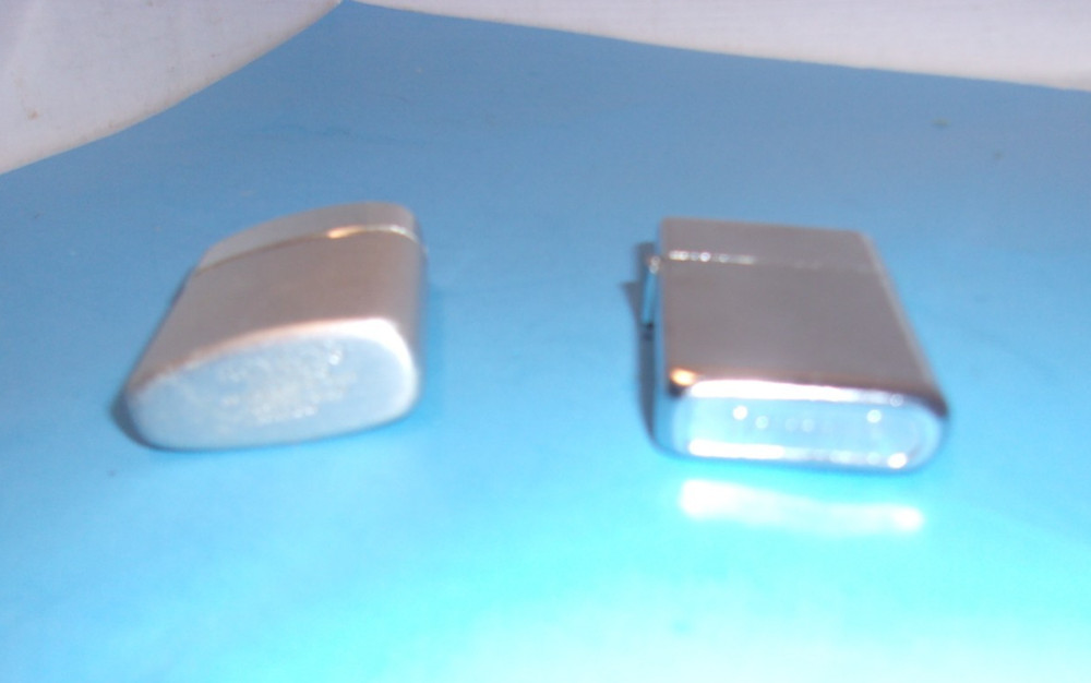 2 Vintage Ronson Typhoon CIGARETTE Chrome LIGHTER