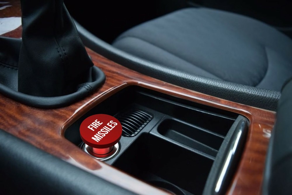 Fire Missiles Button Car Cigarette Lighter