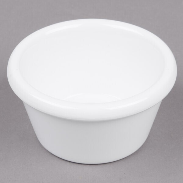 GET Enterprises S-60 - Smooth Melamine Ramekin - 2 oz. Capacity, White, 12/CS