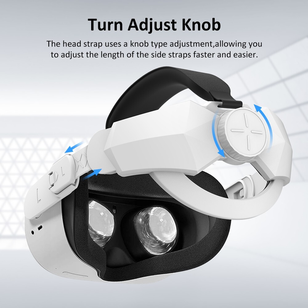 Adjustable Head Strap Replacement for Oculus Quest 2 Elite Headband Accessories