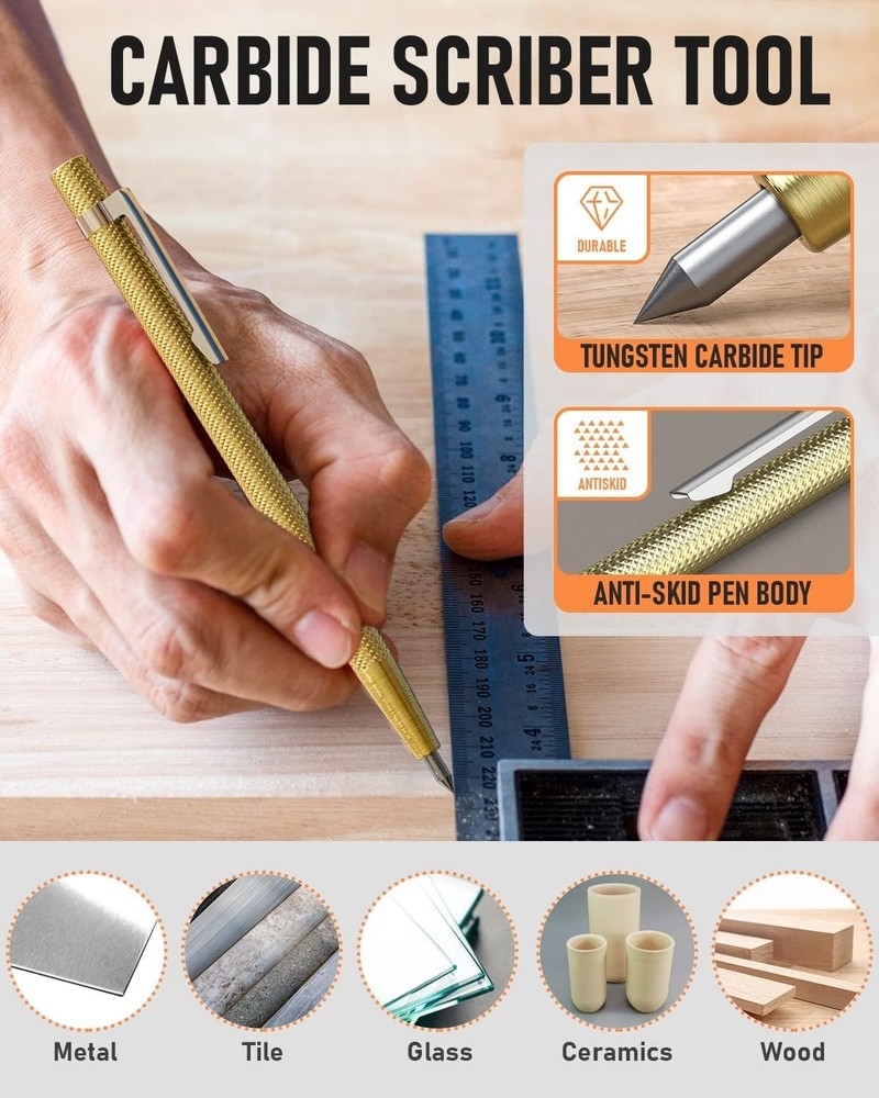 Complete Carpenter Pencils Set with Tools