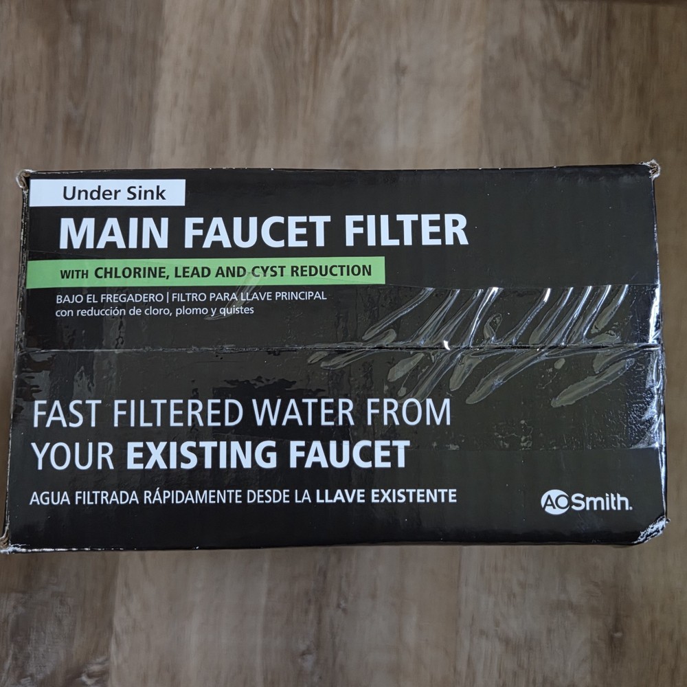 AO Smith Under Sink Main Faucet Filter Filtration System 1449244