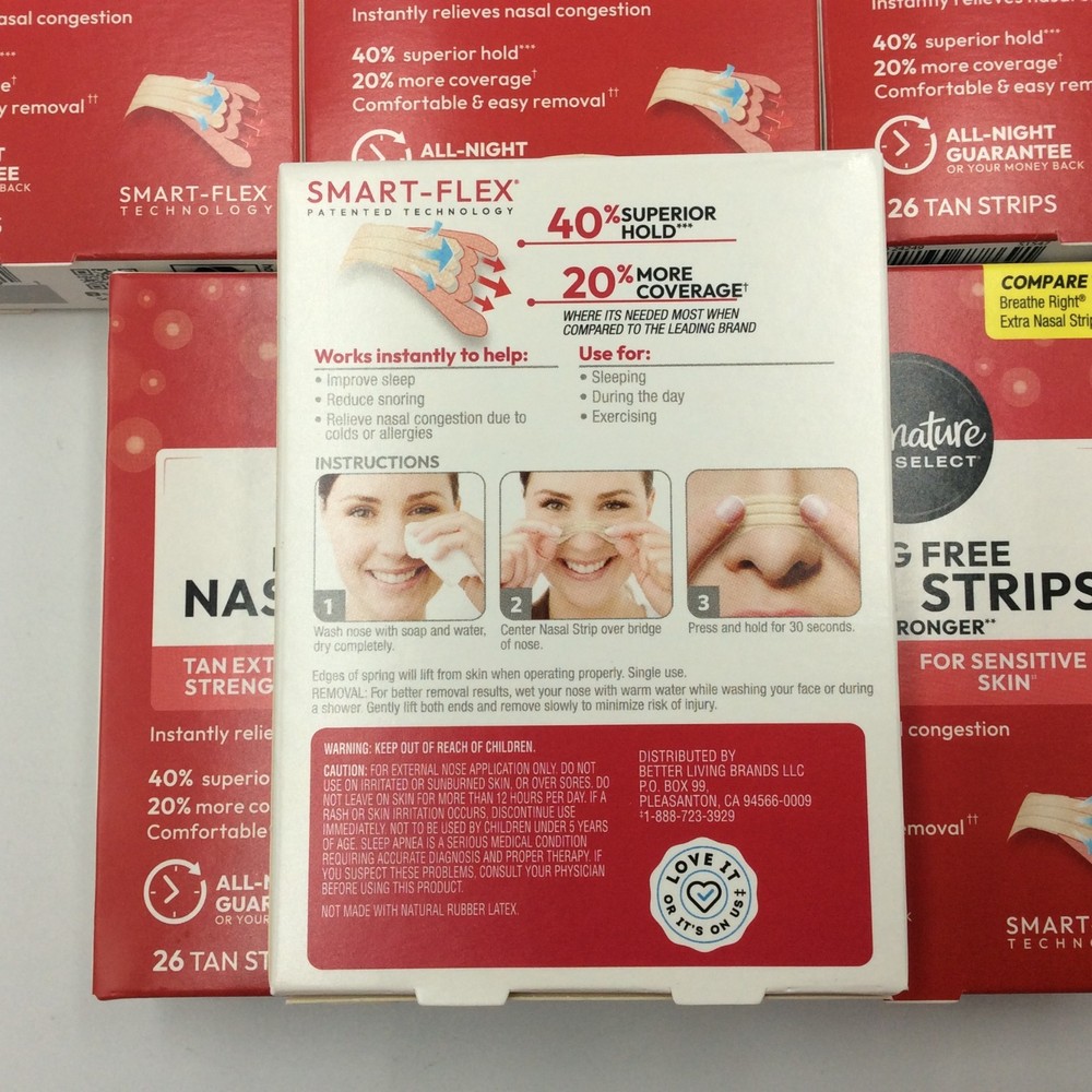 Nasal Strips Extra Strength Breathe Better Reduce Snoring, 156 Strips🎈6 BOXES🎈