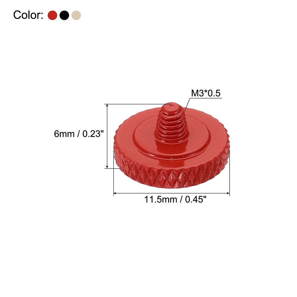 3 Pcs Red Matte Golden Black Camera Shutter Button Soft Shutter Release Button