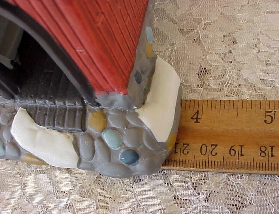 Vintage Dickens Keepsake Porcelain Covered Bridge Accessory Village Box