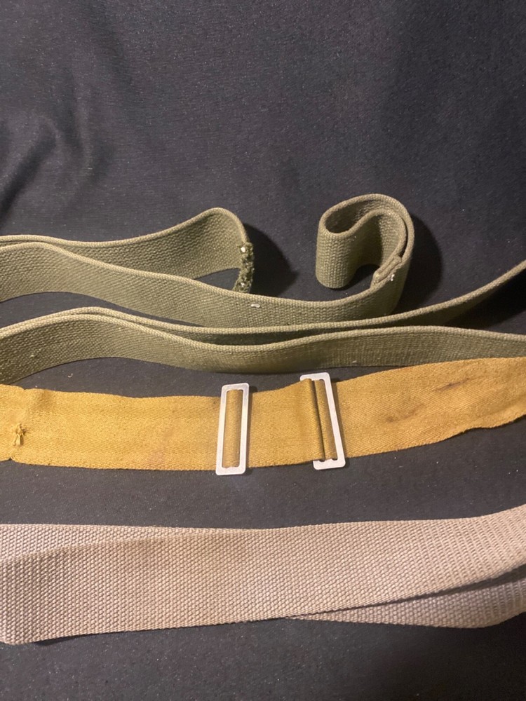3 Army Belts / Strap East German USA Strap British