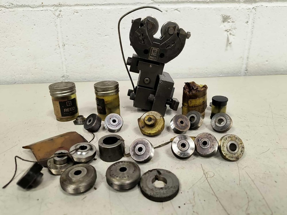 Reed B8 Thread Rolling Head Attachment with Assorted Thread Roll Dies B&S