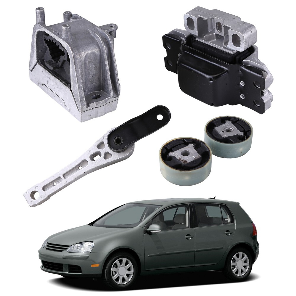 5PCS For 2005-2010 VW Jetta 2.5L Engine Motor & Transmission Mount Set