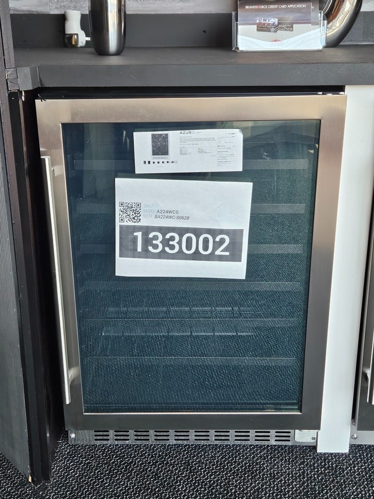 Azure A224WCS 24" Stainless Under Counter Wine Center NOB #133002