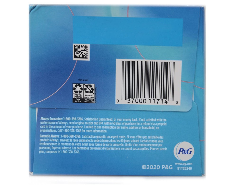 Always Pads Size 2 Infinity With Flex Foam 16 Count Heavy Flow (2 Pack)