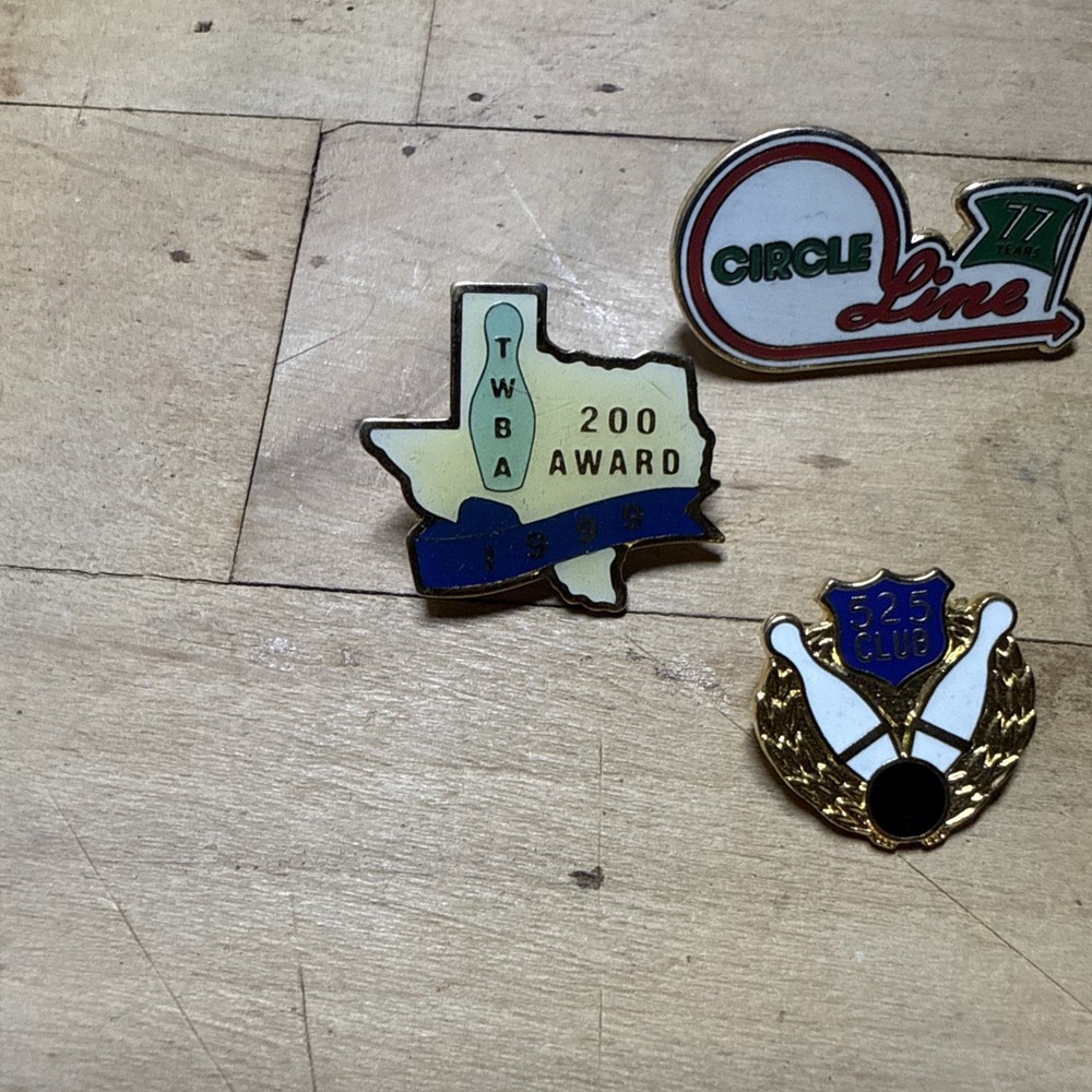 Vintage Bowling Lapel Pin Back Pinback