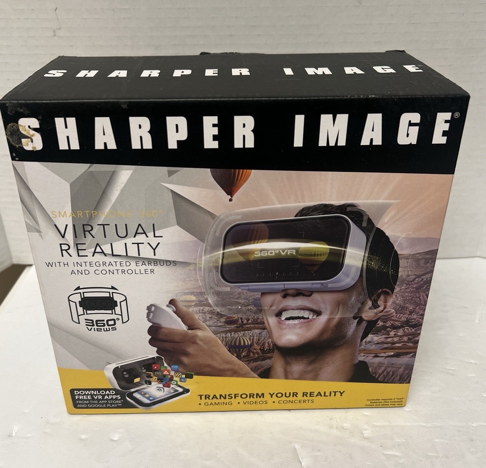 SHARPER IMAGE Smartphone 360 Degree Virtual Reality Headset
