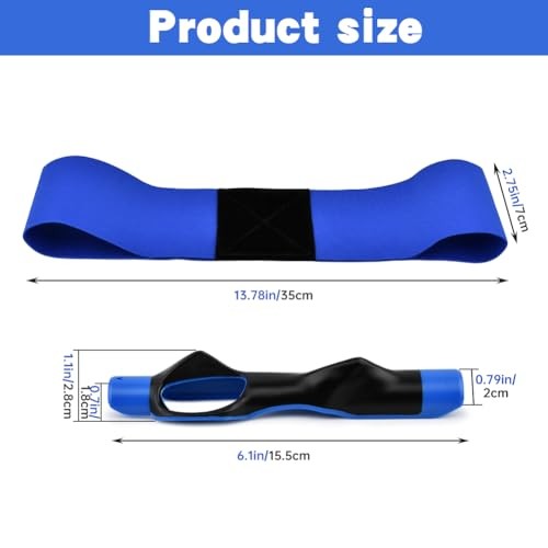 Golf Grip Trainer Golf Grip Training Aid with Swing Correcting Arm Band Blue