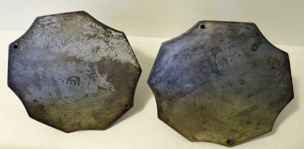 Pair Barbour Silver Plate Candlesticks #3974 – Octagonal Repoussé
