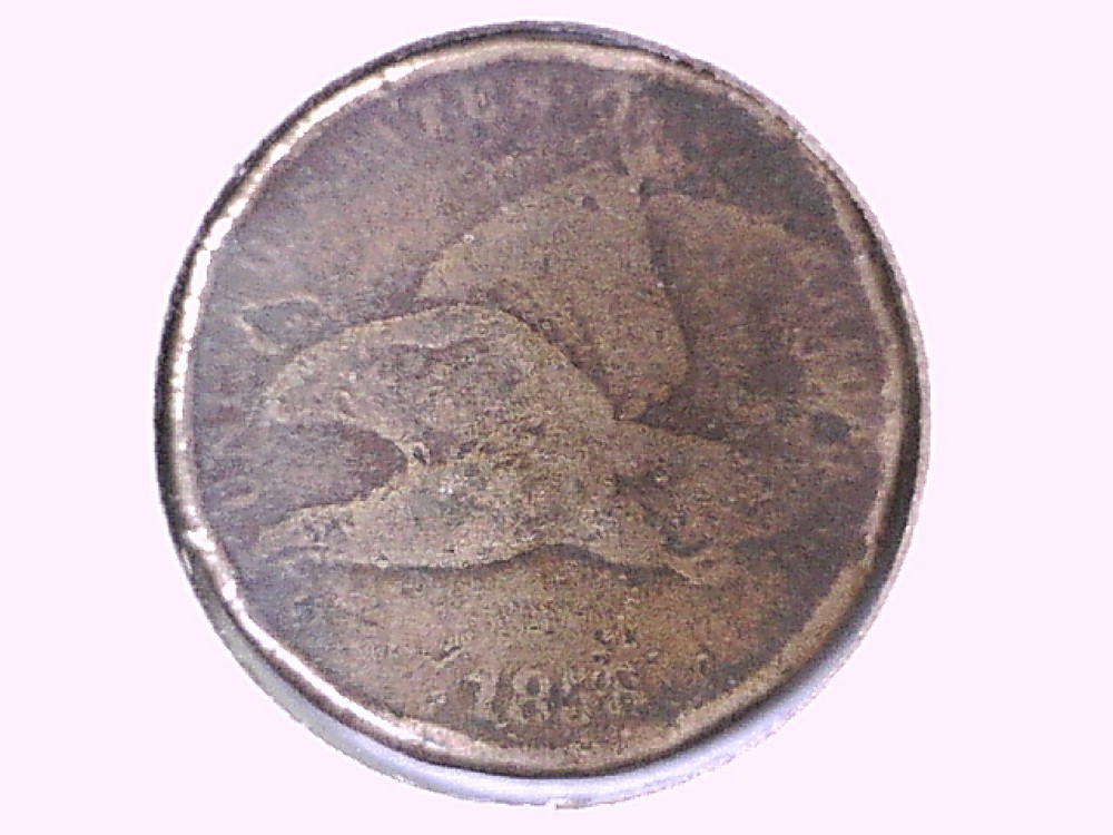 1858 Flying Eagle Cent Genuine Raw Ungraded 00262