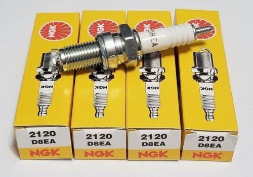 NGK Standard Spark Plugs - Part #2120 - D8EA - Threaded Stud - Pack of 4