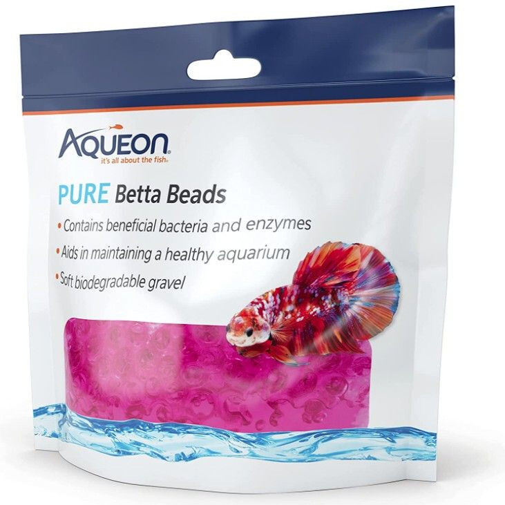 Aqueon Pure Betta Beads - PINK