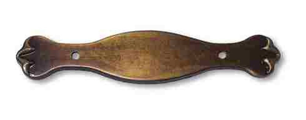 (As-Is) Pull Backplate Antique Brass 5-1/2" Length AM-896ABS