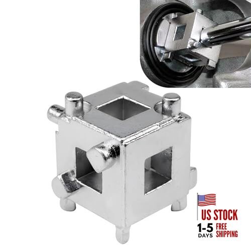 Cube Brake Caliper Compression Tool, 3/8" Steel Car Rear Disc Brake Piston
