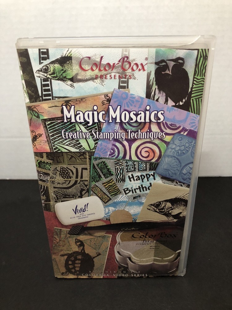 VHS ColorBox Presents: Magic Mosaics, Creative Stamping Techniques, Ex Cond