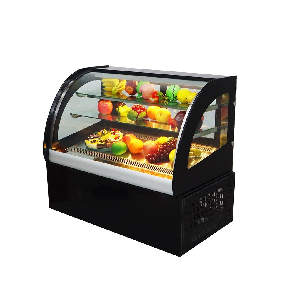 Countertop Display Refrigerators Cake Bakery Showcase Drinking Cooler w/LED 220V