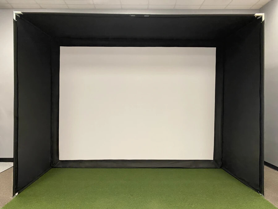 OptiShot ORBIT Golf Simulator Package - with Screen, Projector, Mat, Sensor