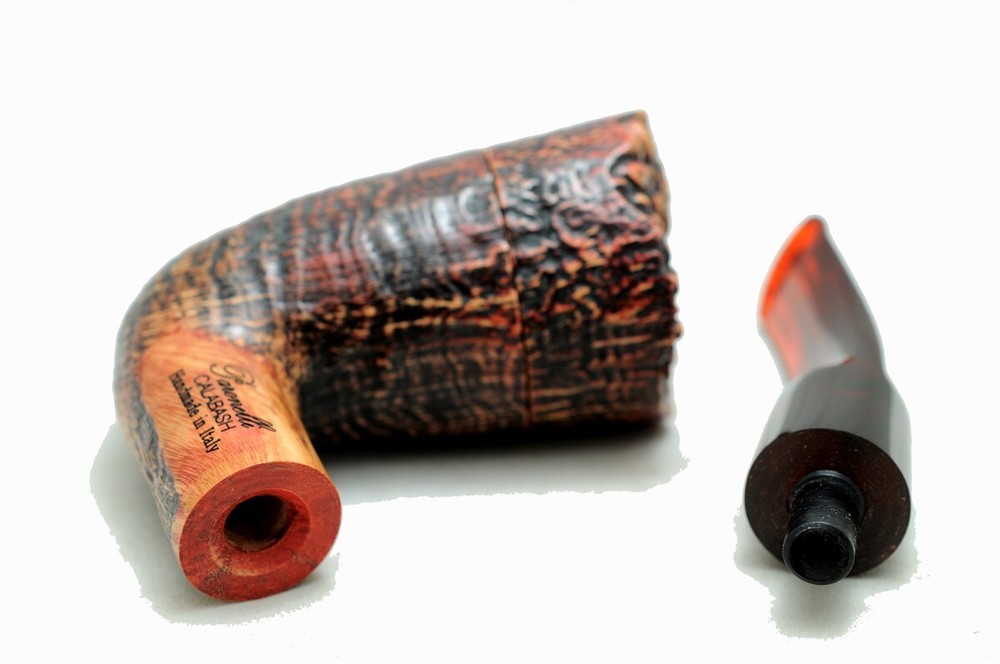 Brand new briar pipe PARONELLI Calabash sandblast handmade