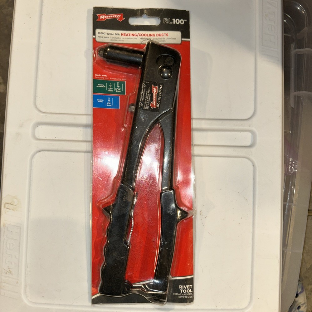 Arrow Fastener  Steel  Rivet Tool  Black  1 pc.